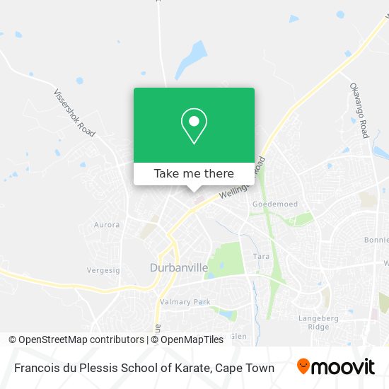 Francois du Plessis School of Karate map