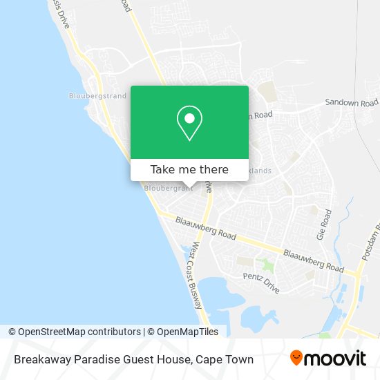 Breakaway Paradise Guest House map