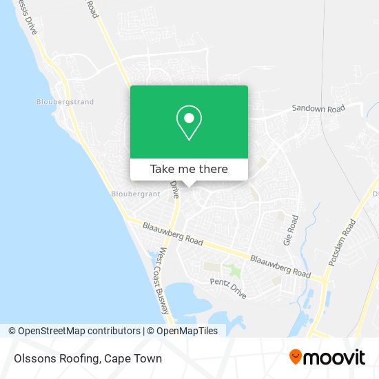 Olssons Roofing map