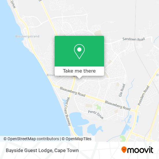 Bayside Guest Lodge map