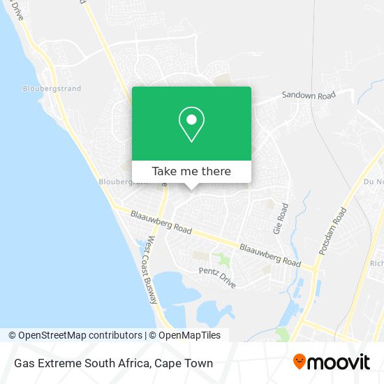 Gas Extreme South Africa map