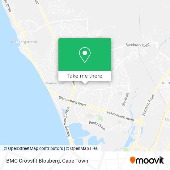 BMC Crossfit Blouberg map