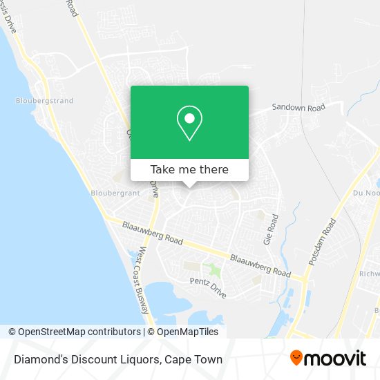 Diamond's Discount Liquors map