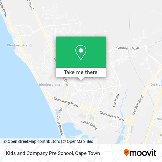 Kids and Company Pre School map