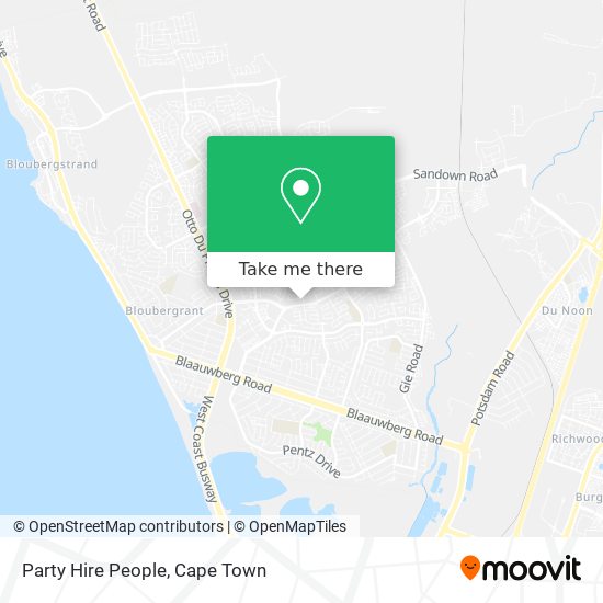 Party Hire People map