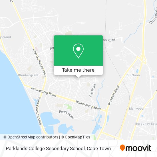 Parklands College Secondary School map