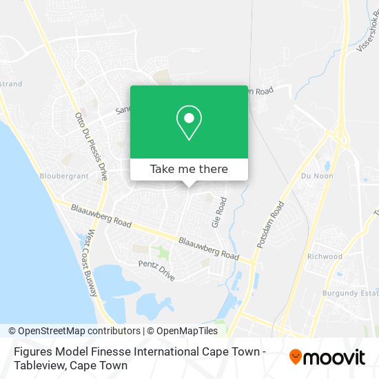 Figures Model Finesse International Cape Town -Tableview map