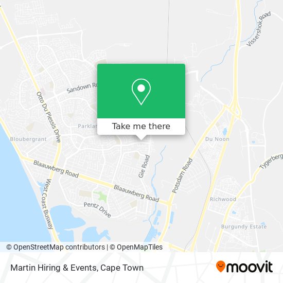 Martin Hiring & Events map