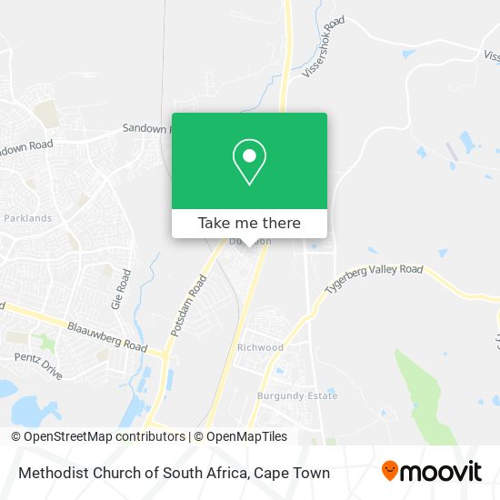 Methodist Church of South Africa map