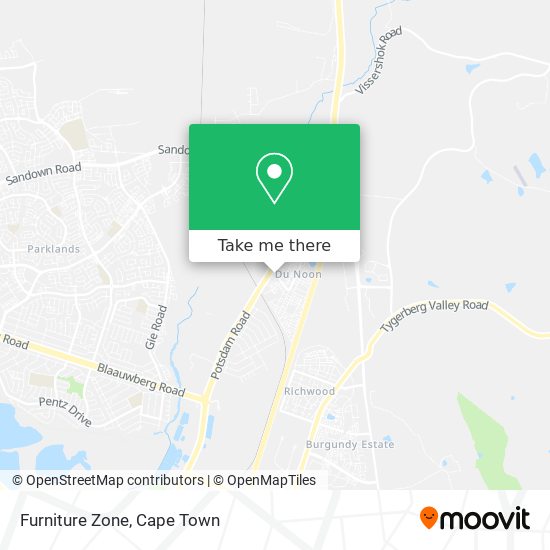 Furniture Zone map