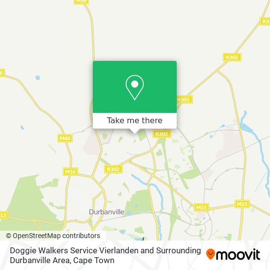 Doggie Walkers Service Vierlanden and Surrounding Durbanville Area map