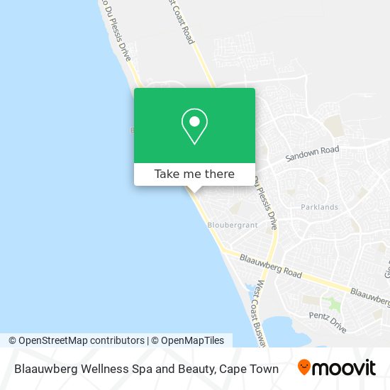 Blaauwberg Wellness Spa and Beauty map