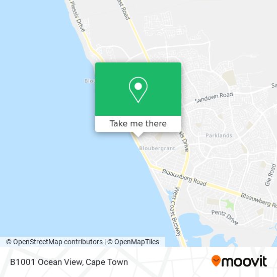 B1001 Ocean View map