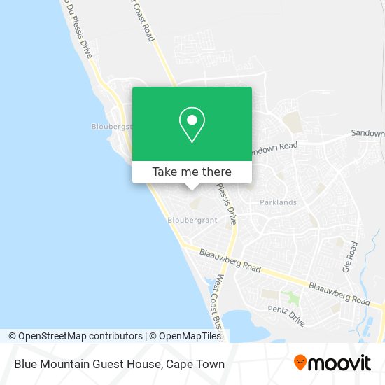 Blue Mountain Guest House map