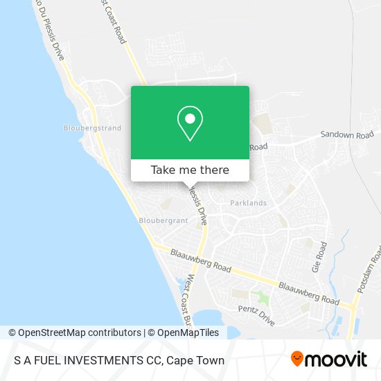 S A FUEL INVESTMENTS CC map