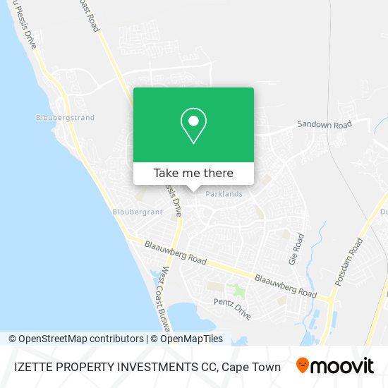 IZETTE PROPERTY INVESTMENTS CC map