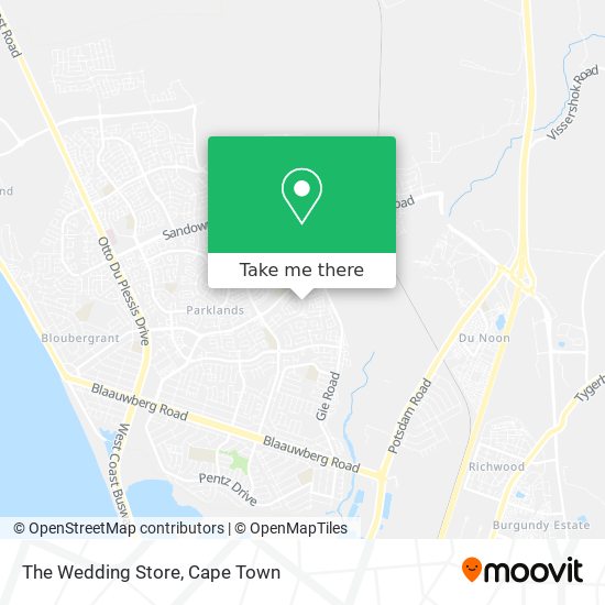 The Wedding Store map