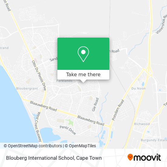 Blouberg International School map