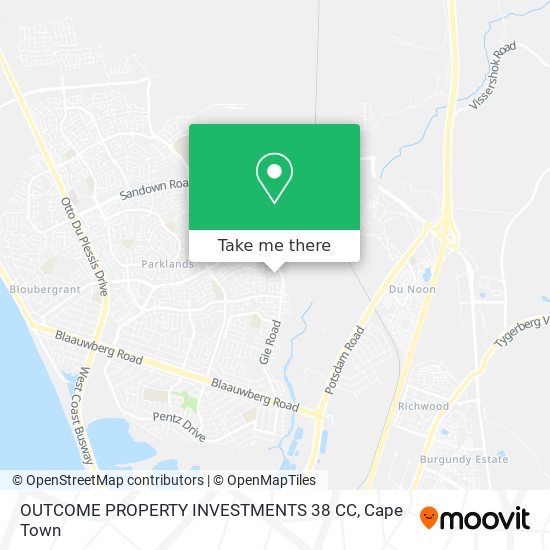 OUTCOME PROPERTY INVESTMENTS 38 CC map