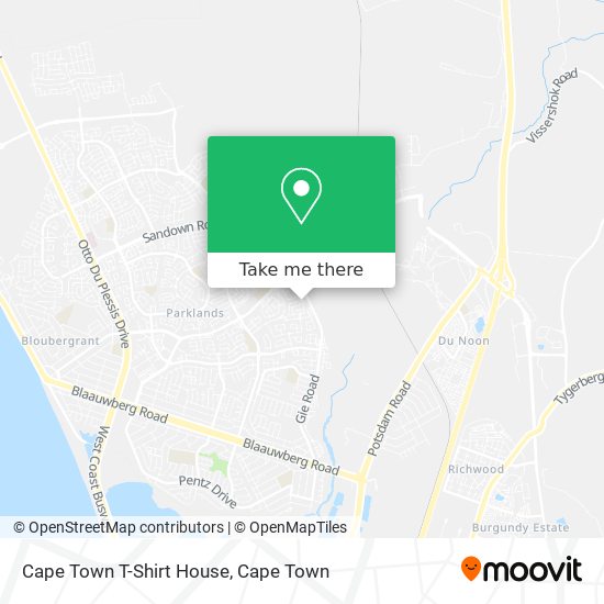 Cape Town T-Shirt House map