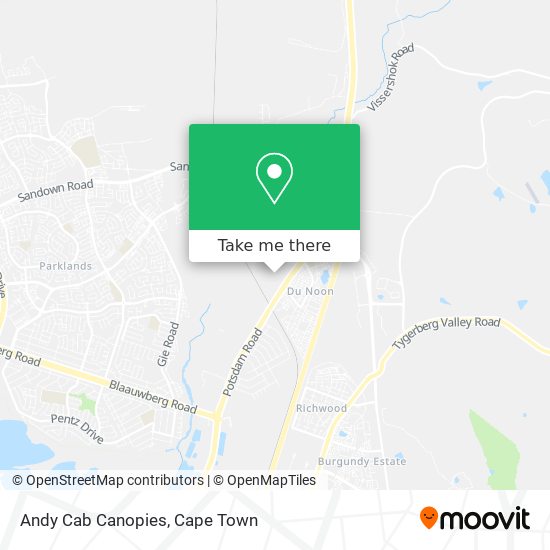 Andy Cab Canopies map