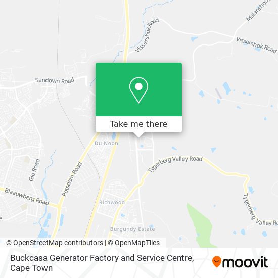 Buckcasa Generator Factory and Service Centre map