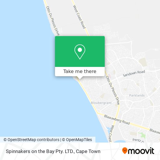Spinnakers on the Bay Pty. LTD. map