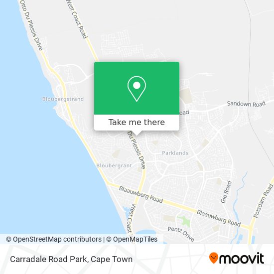 Carradale Road Park map