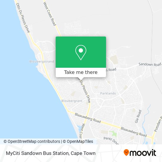 MyCiti Sandown Bus Station map