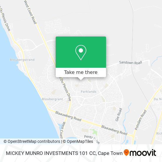 MICKEY MUNRO INVESTMENTS 101 CC map