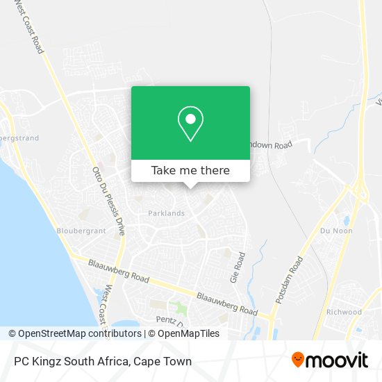 PC Kingz South Africa map