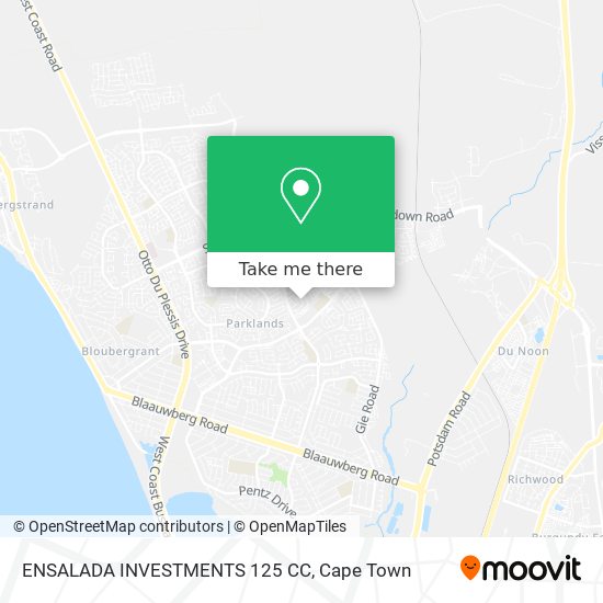 ENSALADA INVESTMENTS 125 CC map