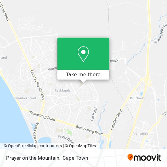 Prayer on the Mountain. map