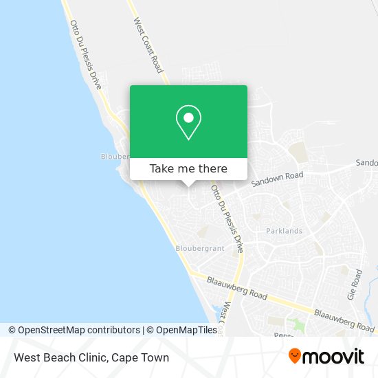 West Beach Clinic map