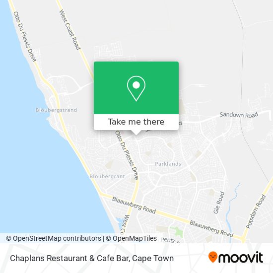 Chaplans Restaurant & Cafe Bar map