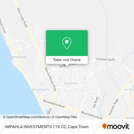 IMPAHLA INVESTMENTS 118 CC map