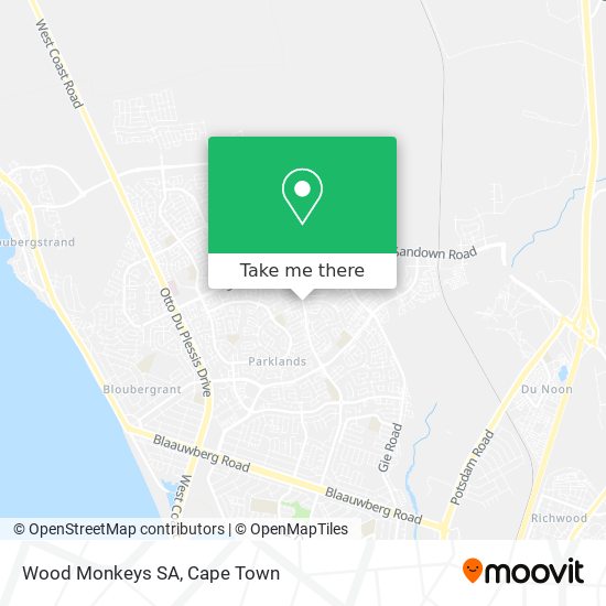 Wood Monkeys SA map