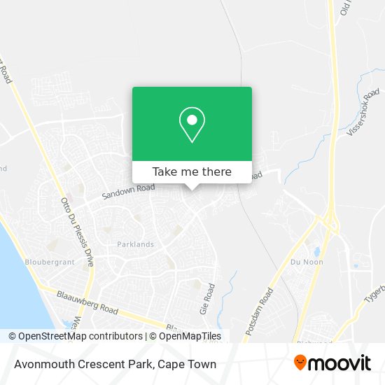 Avonmouth Crescent Park map