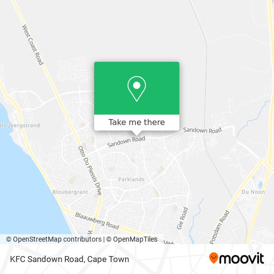 KFC Sandown Road map