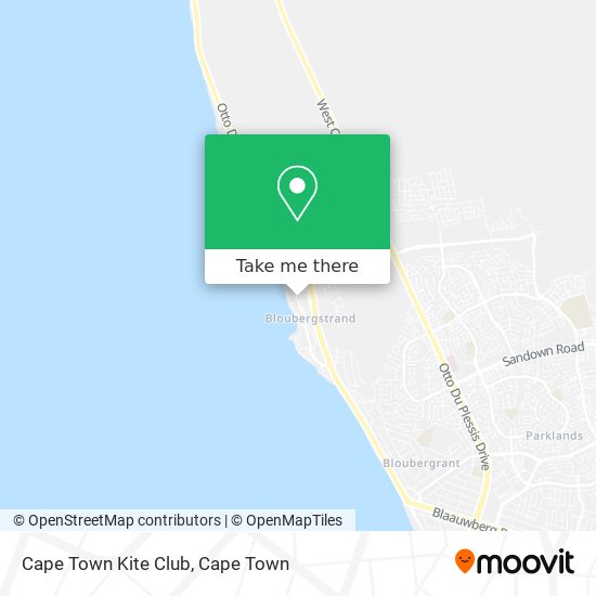 Cape Town Kite Club map