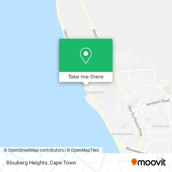 Blouberg Heights map