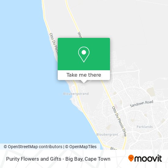 Purity Flowers and Gifts - Big Bay map