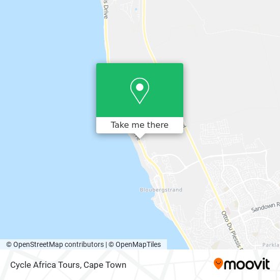 Cycle Africa Tours map