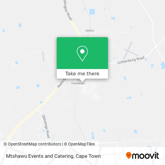Mtshawu Events and Catering map
