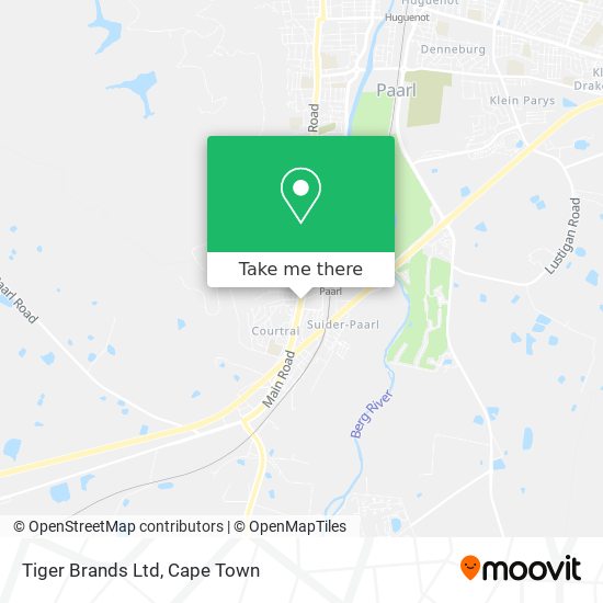 Tiger Brands Ltd map