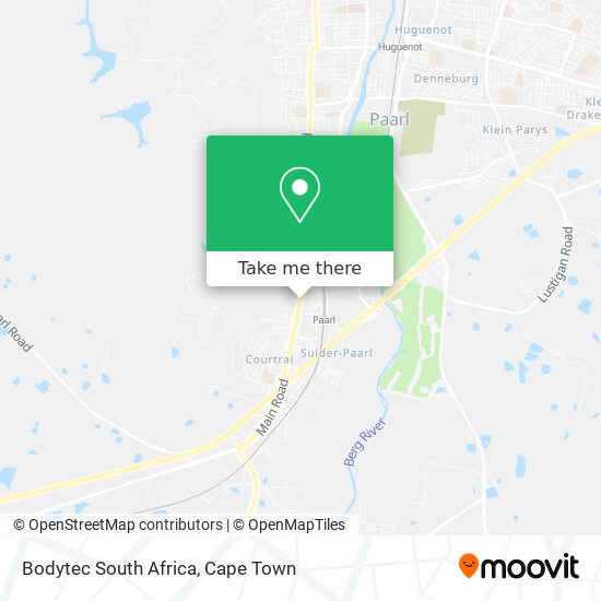 Bodytec South Africa map