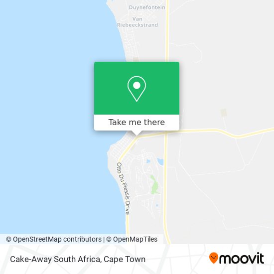 Cake-Away South Africa map