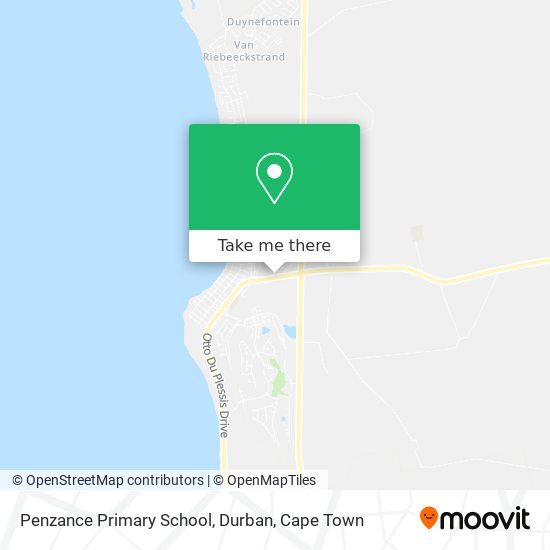 Penzance Primary School, Durban map