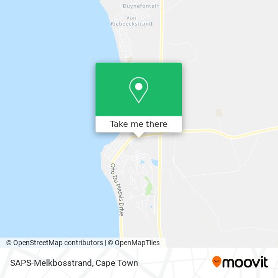 SAPS-Melkbosstrand map