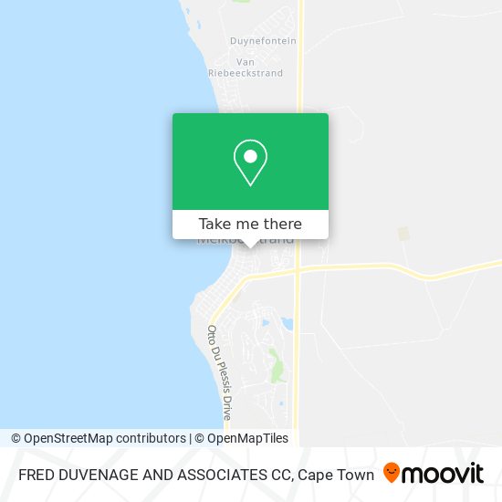 FRED DUVENAGE AND ASSOCIATES CC map